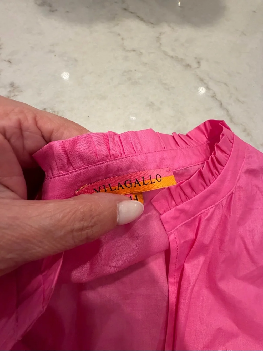 Vilagallo Tiered Maxi Dress - , Yellow, Pink & Blue!!! 4 - Picture 4 of 5